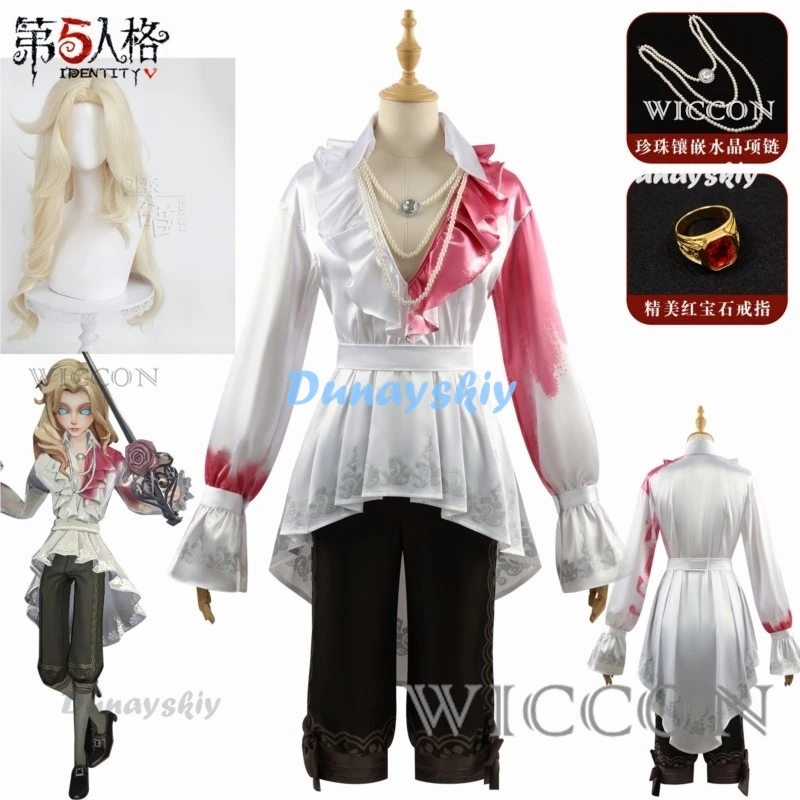 Collab Series Game Identity V Joseph Desaulniers Cosplay Costume with Wig Hangover Photographer Costume