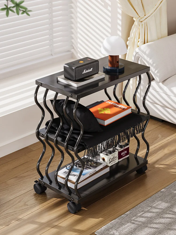 

Hot Sales Living Room Small Table Sofa Side Coffee Table Household Removable Bedroom Small Unit Creative Bedside Table Shelf