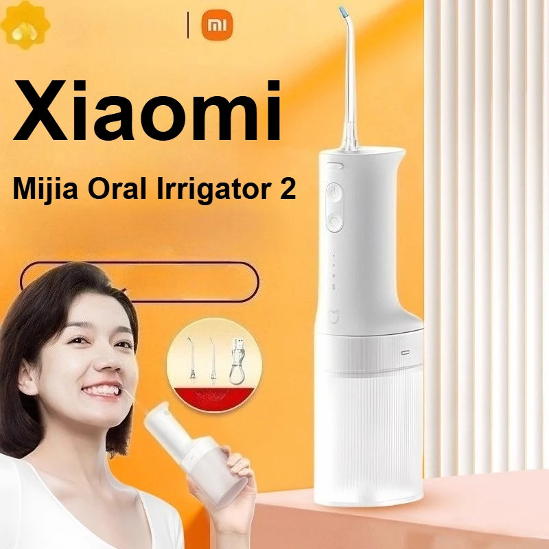 

NEW 2025 Xiaomi Mijia Oral Irrigator 2 MEO705 Portable Ultrasonic Teeth Oral Flusher Water Pick Tooth Cleaner
