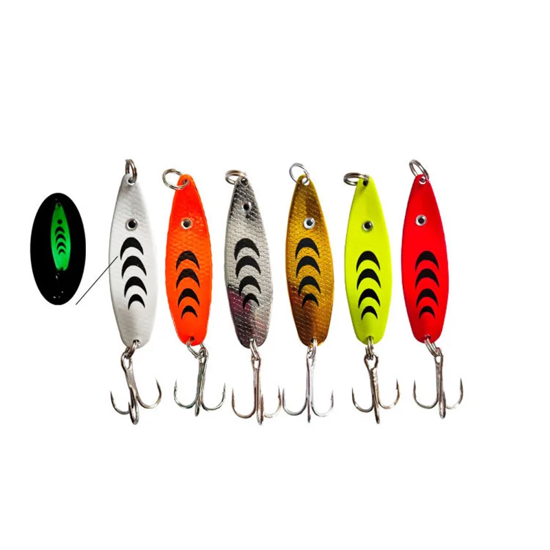 6PC Trout Spoon Fishing Lures spinner bait Wobblers Jig Lures pesca isca artificial VIB Sequins Hard Baits for Carp Fishing Tack