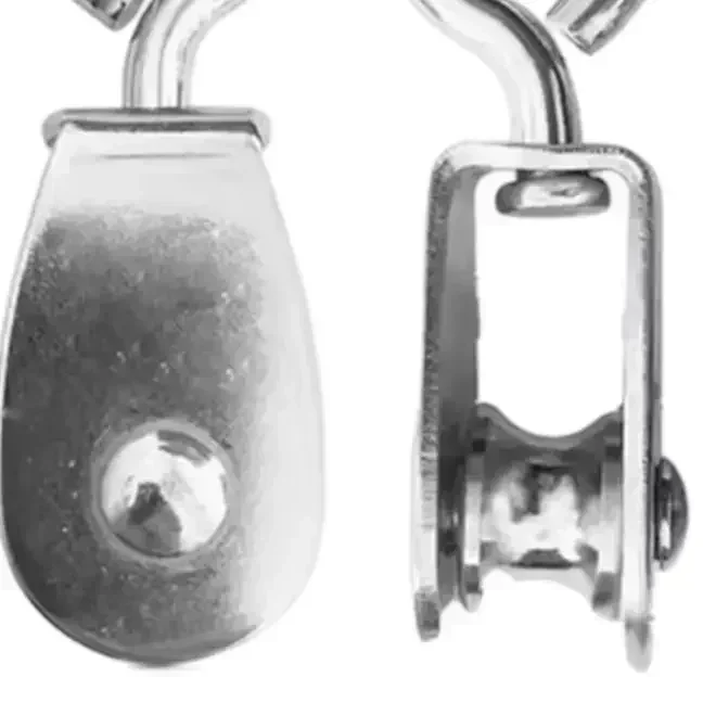 10Packs Dia 11mm Stainless Steel Pulley 360° Swivel, 30kg Load Capacity Stainless Steel Pulleys Garden Shade Sail Hardware