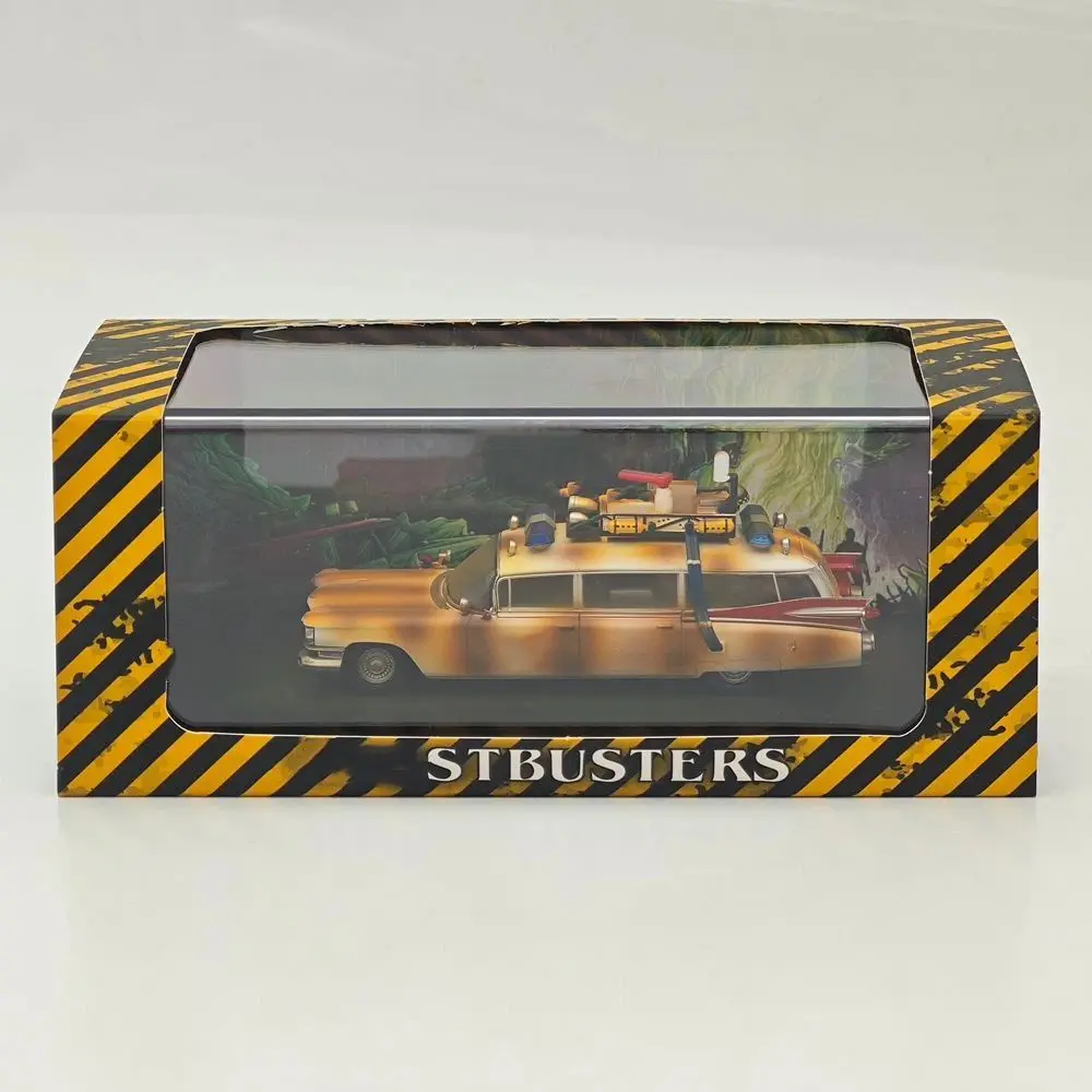 

YS 1:64 for Ecto-1 Dirty Version & Varnish Diecast Model Minicar Limited Collection Auto Gift