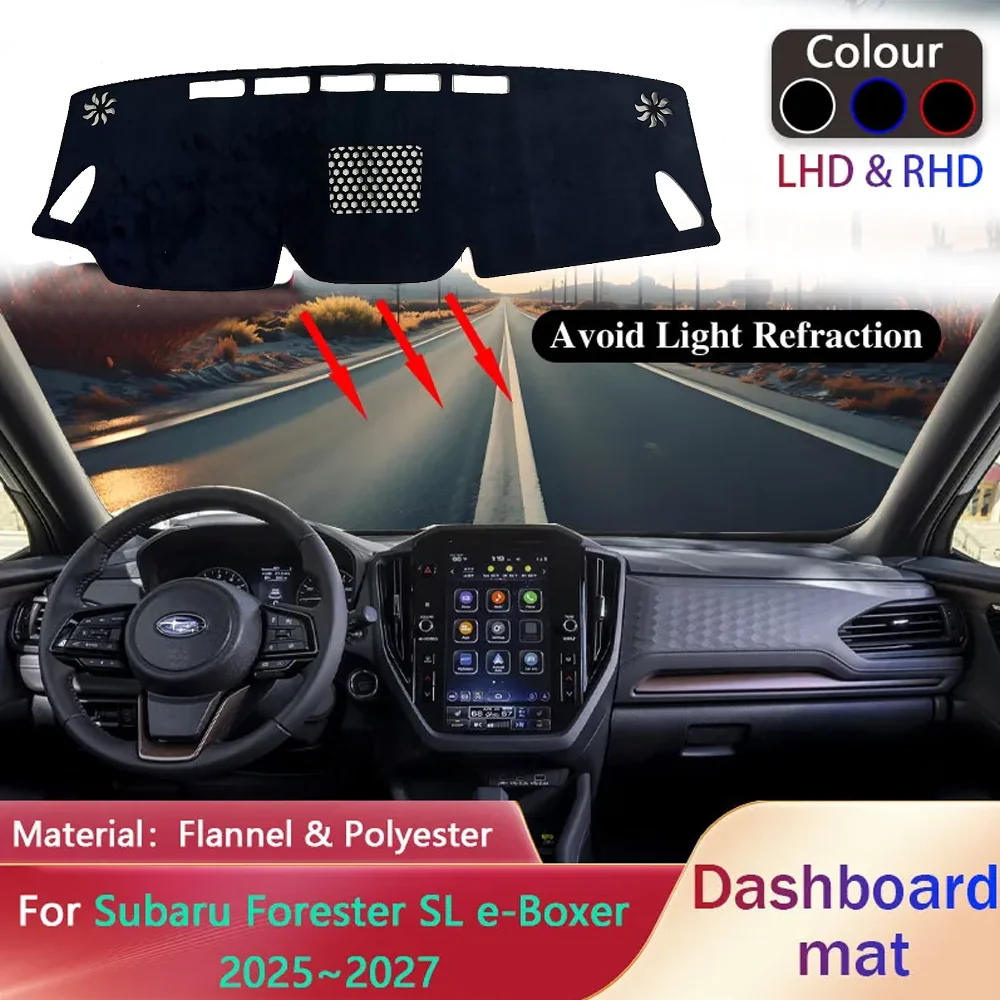 Car Dashboard Pad for Subaru Forester SL e-Boxer 2025~2027 2026 Liner Anti-Slip Mat Sunshade Dashmat Carpet Rug Cover Accessorie