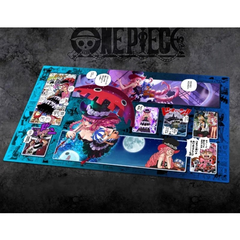 Anime One Piece OPCG Dedicated GAME Card PlayMat Battle Against Luffy Law Perona Robin Sakazuki Comic Book Series Toys 60*35cm