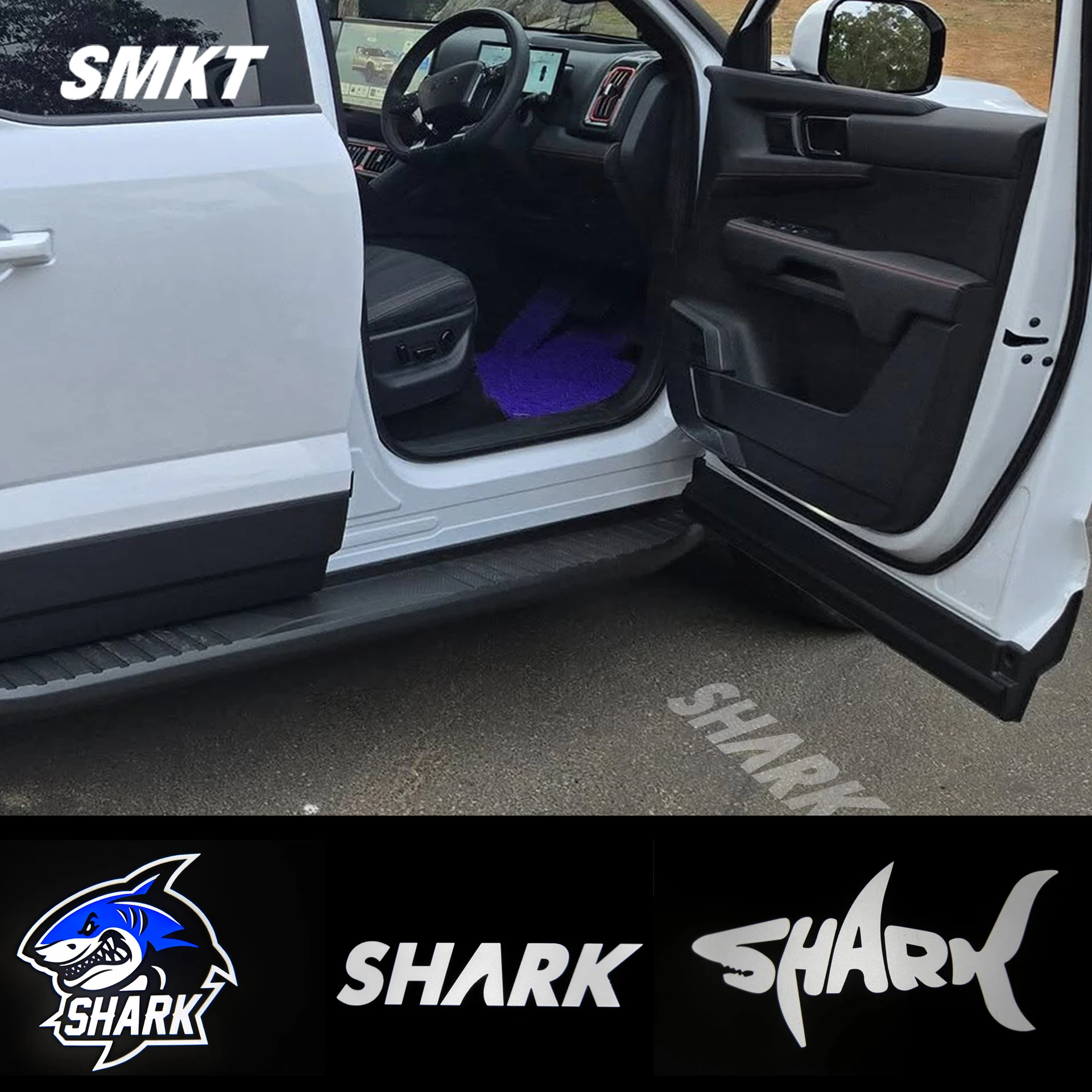 

2pcs High quality For BYD Shark 6 2024-2026 LED Car Door Laser Projector Ghost Welcome Atmosphere Lamps Car Door Welcome Light