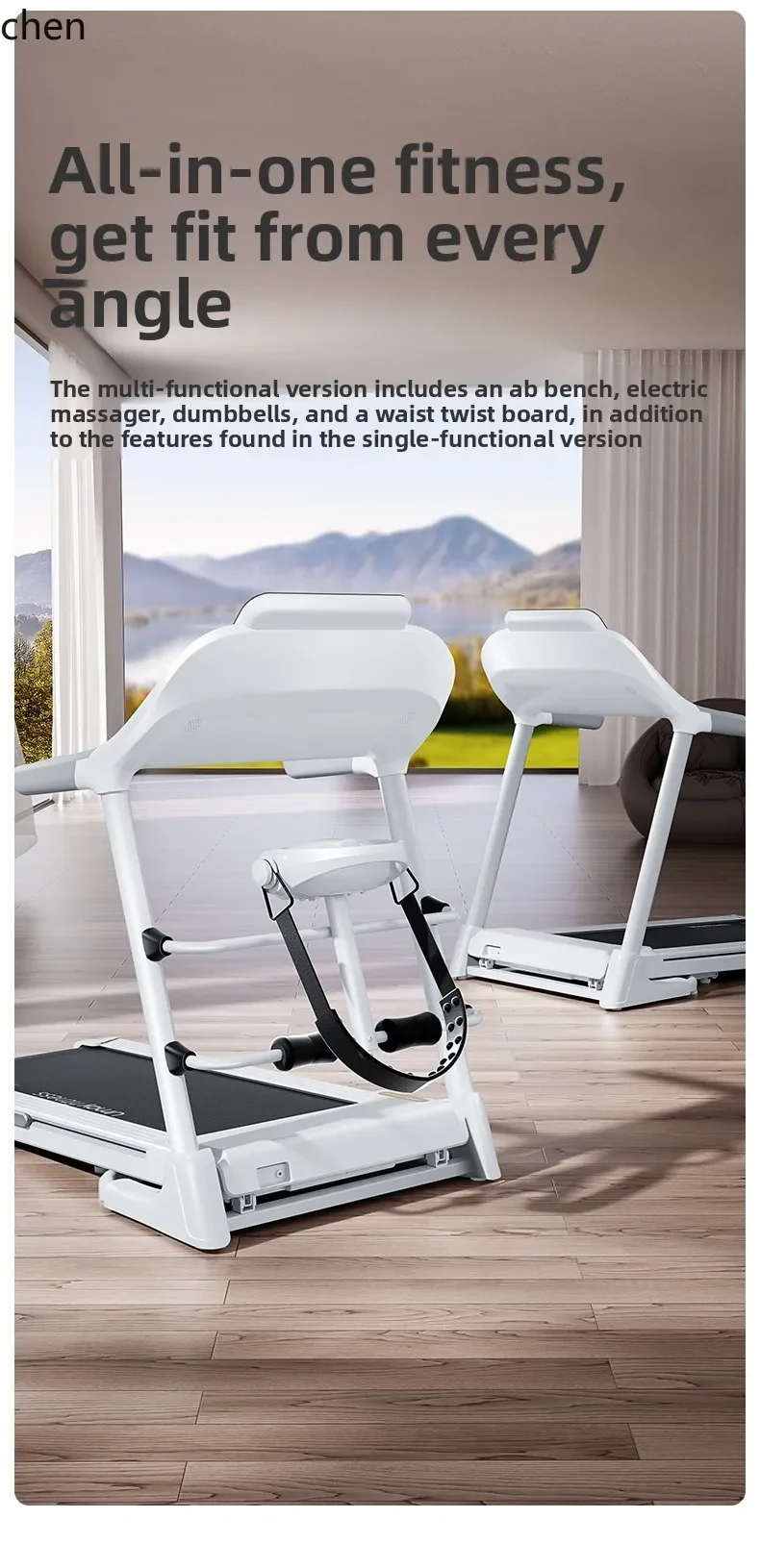 DSA Treadmill Home Model Small Indoor Foldable Multi-Functional Walking Climbing Machine for Gym Use