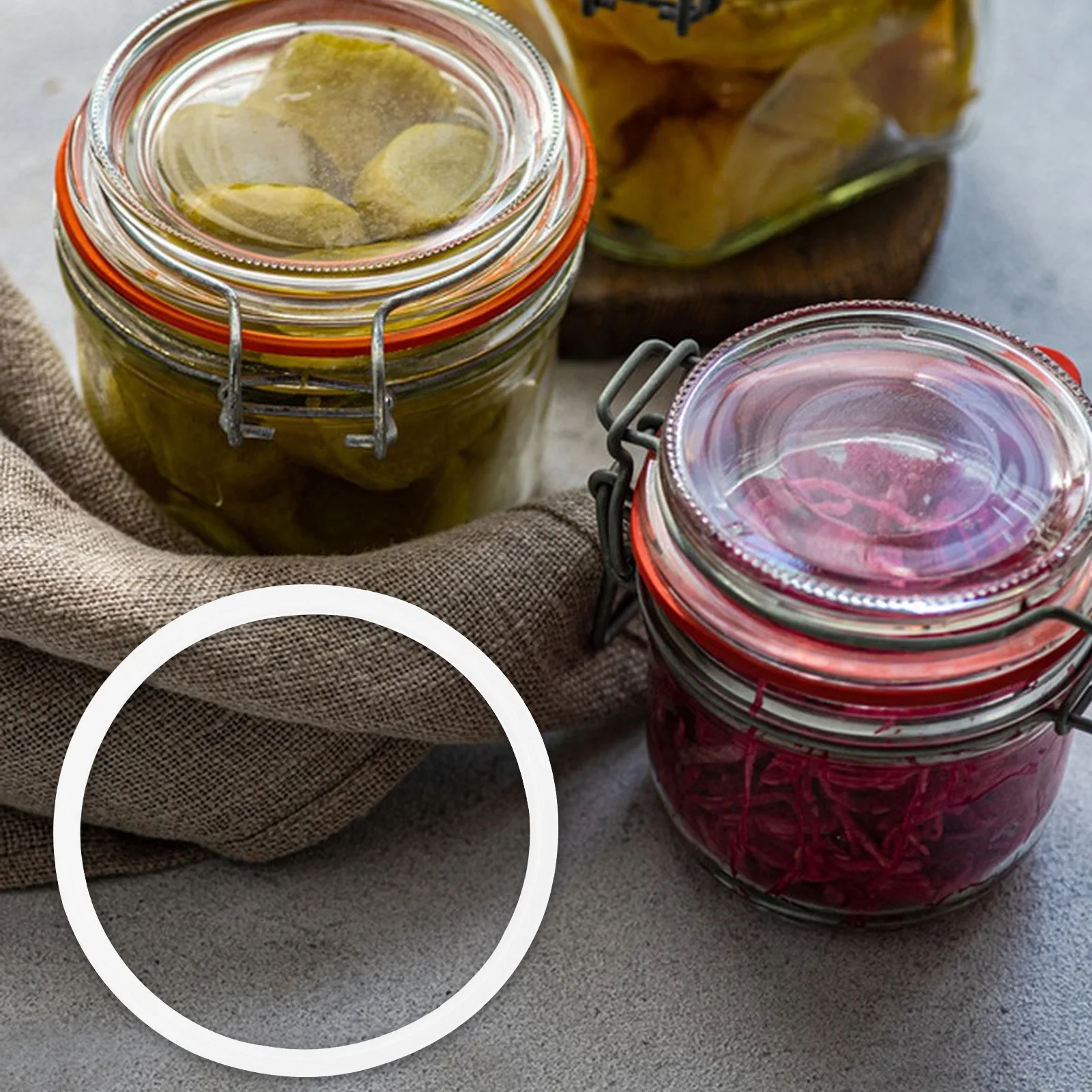 

3Pcs Silicone Seal Ring Reusable Elastic Replacement for Leak Proof Bottle Lid Sealing Gaskets Insulated Bottle Gaskets