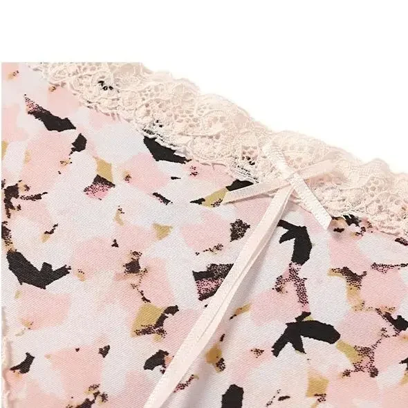 Bragas sexis de flores para mujer, Tanga de cintura baja, ropa interior femenina tentación, lencería transpirable, pantalones íntimos de encaje