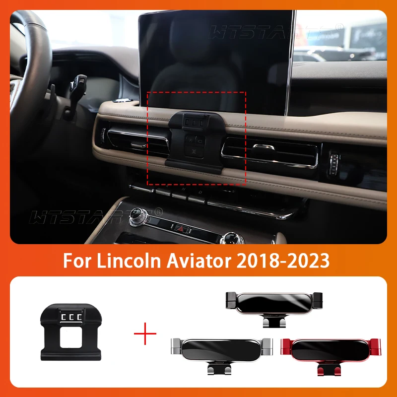 

Car Mobile Phone Holder For Lincoln Aviator 18-23 360 Degree Rotating GPS Special Mount Support Navigation Bracket Accessories