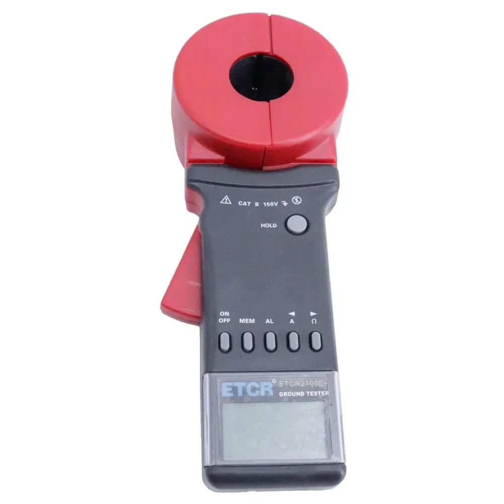 ETCR2100E+ Ground Tester Clamp Earth Resistance Tester 0.01-1200Ω 0.00mA-40.0A Loop Resistance Tester