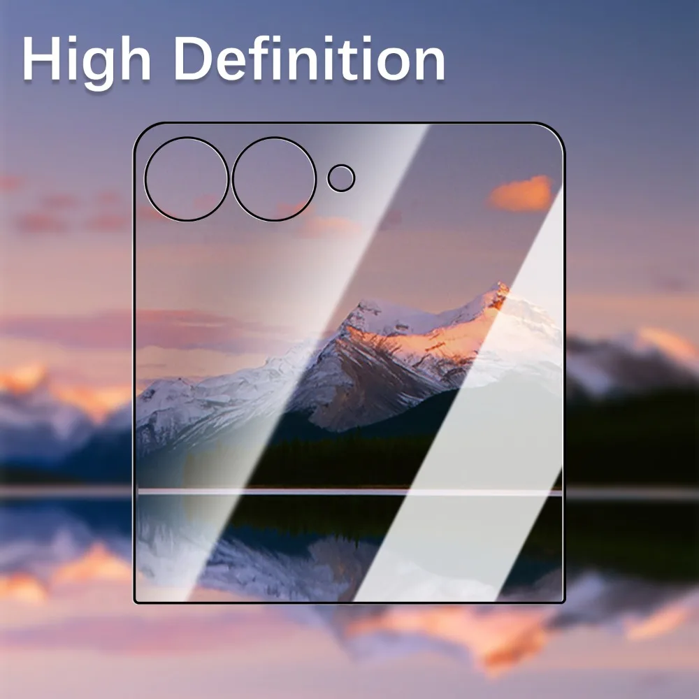 1-3 قطعة من الزجاج المقسى سهلة التركيب لهاتف سامسونج جالاكسي Z Flip 7 غطاء واقيات الشاشة الخارجية لأفلام الحماية Z Flip7 HD