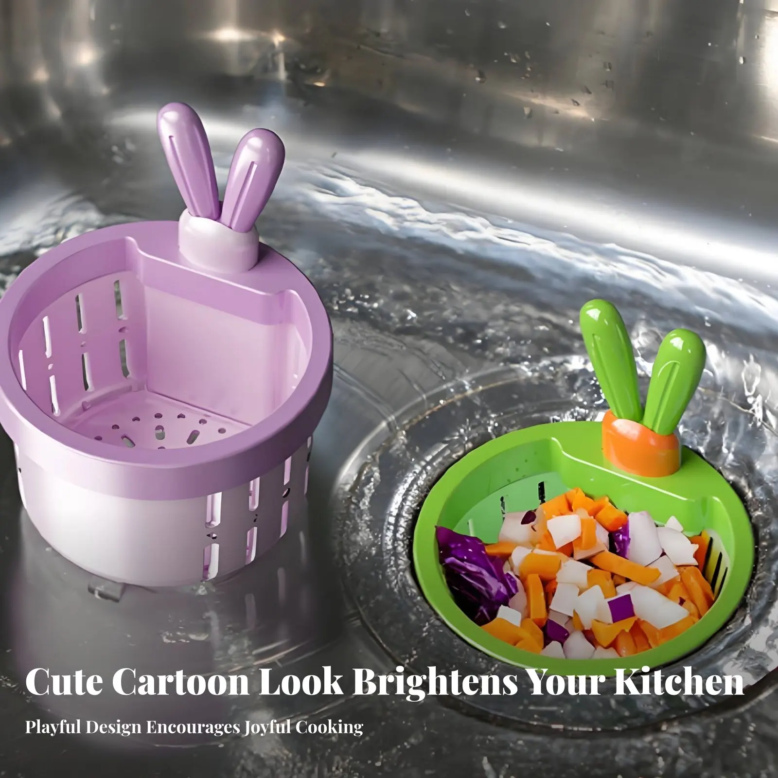 

Многофункциональный подвесной фильтр-корзина для кухонной раковины: уловитель пищевых отходов, установка без инструментов