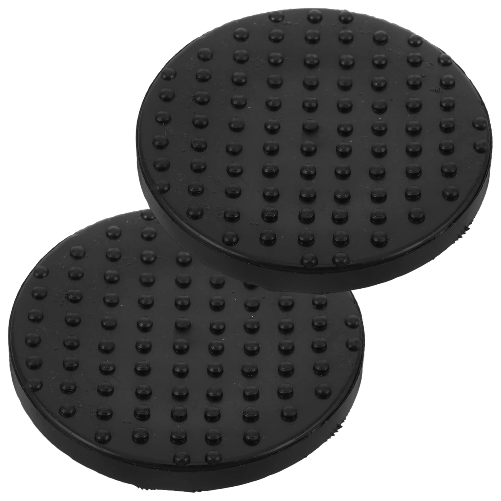 

2pcs Double Pump Jack Accessories Rubber Car Lift Point Pad Floor Jack Adapter Universal Hydraulic Lifting Pads Front Wheel