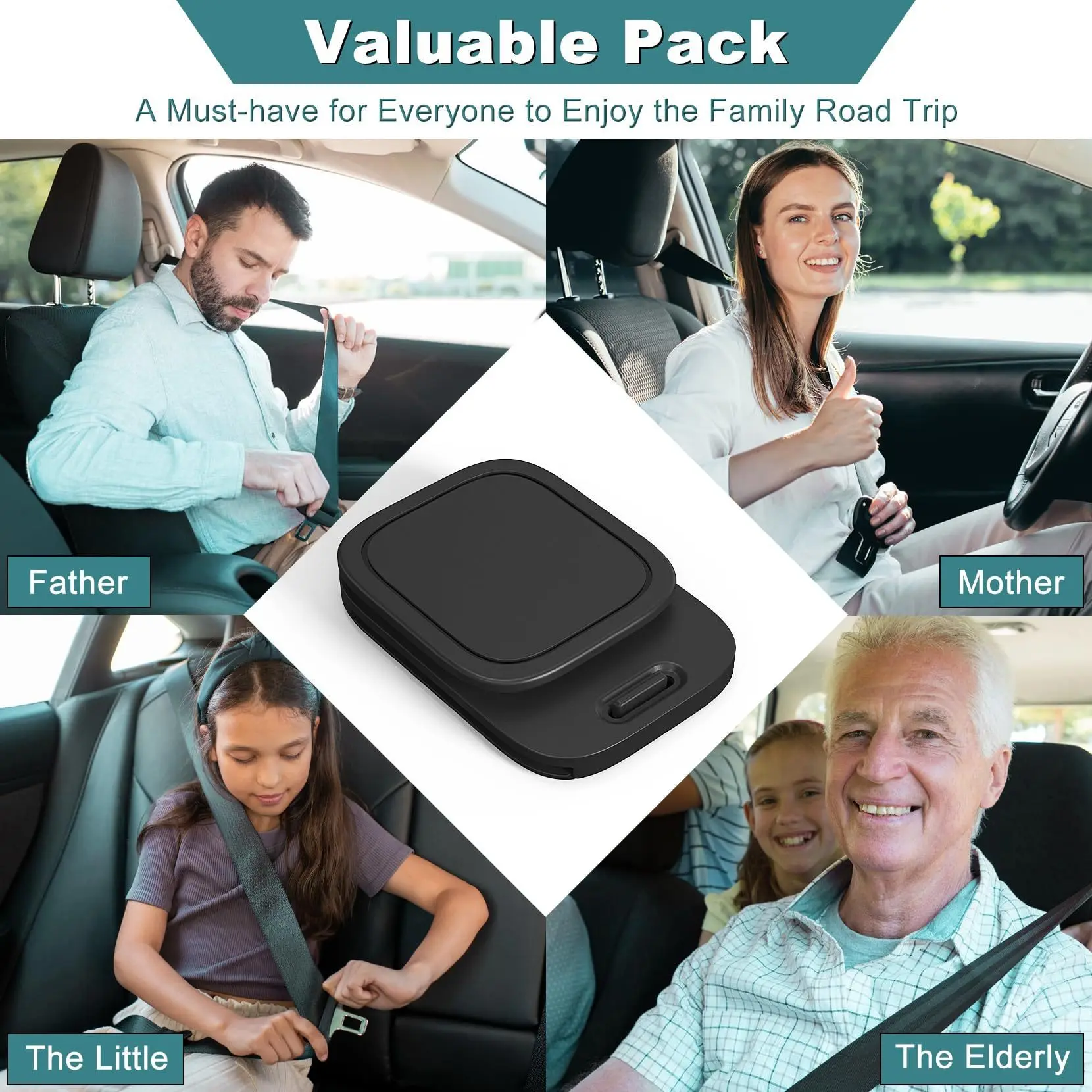 Car Seat Belts Adjusters Seat Belt Clips Shoulder and Neck Seat Belts Locking Clips Safe and Comfortable Driving