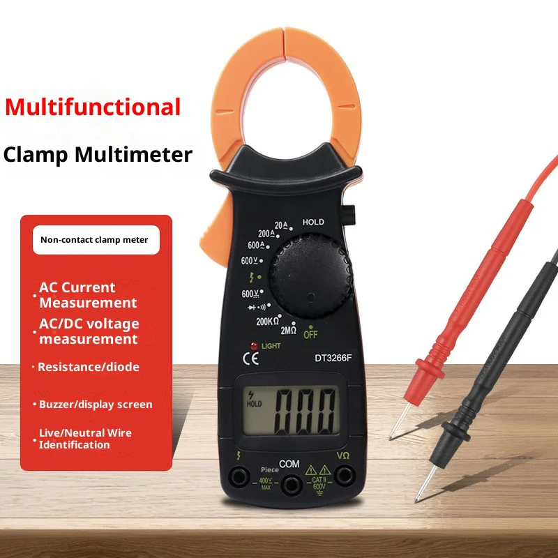 جهاز اختبار رقمي متعدد عدم الاتصال الجهد متر المشبك 2000 التهم التيار المتناوب/التيار مدقق السيارات المقاومة المدى NCV Aneng ديود