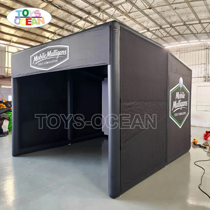 Commercial Inflatable Golf Simulator Enclosure, Mobile Golf Simulator Tent for Golf Club & Exhibition