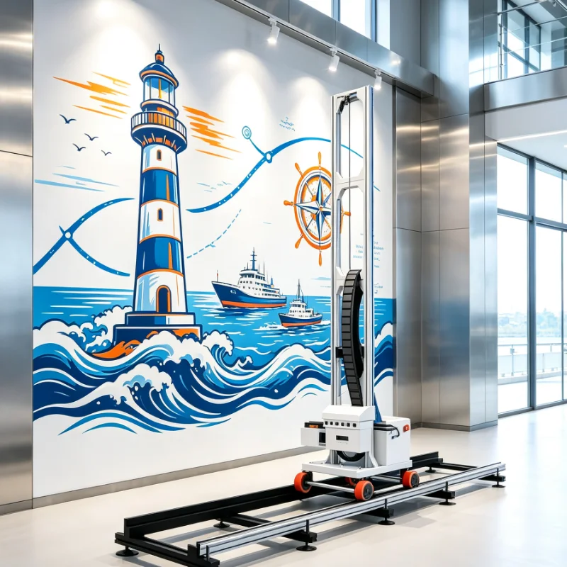 Customized 3D Wall Printer Vertical Machine Large Format Industrial Grade High Speed Commercial Decor