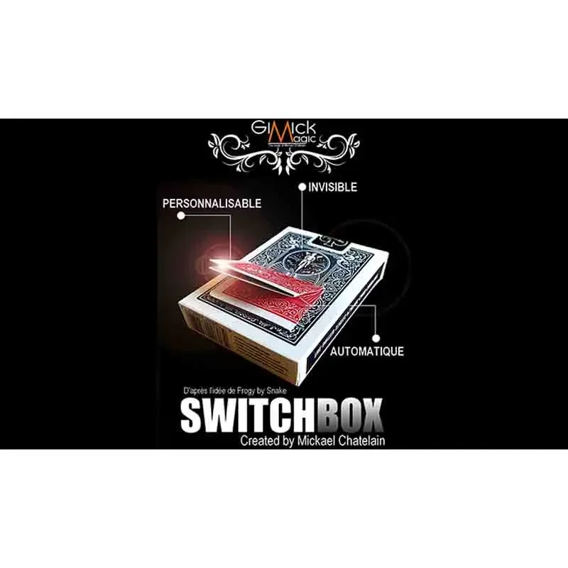 

SWITCHBOX (Gimmick+online instruct) by Mickael Chatelain,Illusions,Close up Magic,Card Magic Tricks,Magia Toys,Classic