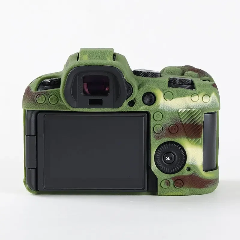 Borsa per fotocamera DSLR Design con texture antiscivolo per Canon EOS R6 Mark II R6II R6 Custodia protettiva per armatura in silicone