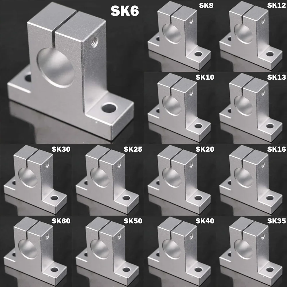 Soporte confiable para rodamientos de aluminio SK8/10/12/13/16/20 garantiza estabilidad y precisión en su mesa XYZ Operaciones CNC