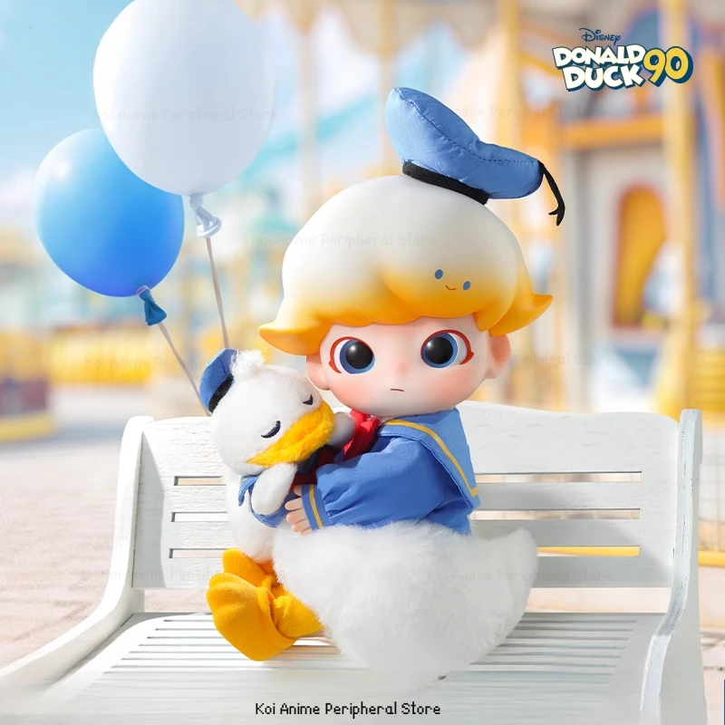 Genuine DIMOO Donald Duck 1/8 Movable Doll Toys Cute Collectible Handpiece Model Desktop Ornaments Children's Holiday Gifts