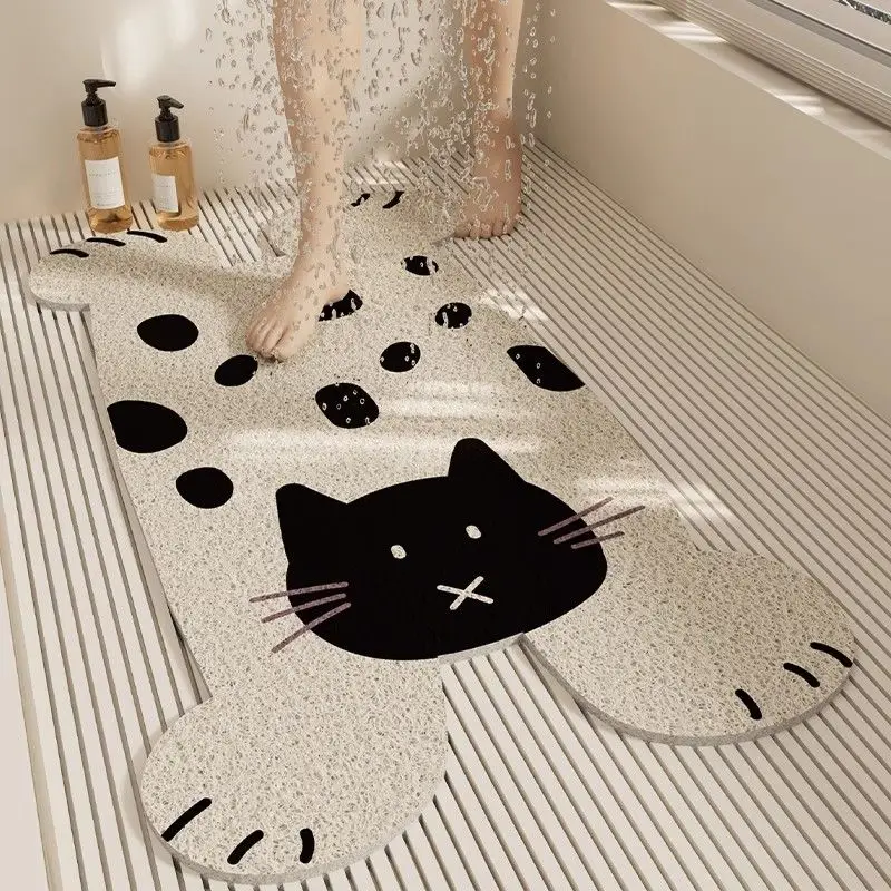 Bathroom Non-slip Floor Mat, Toilet Hollow Mat, Anti-drop Bathtub Mat, Non-slip and Anti-dirty Family Decoration Gifts