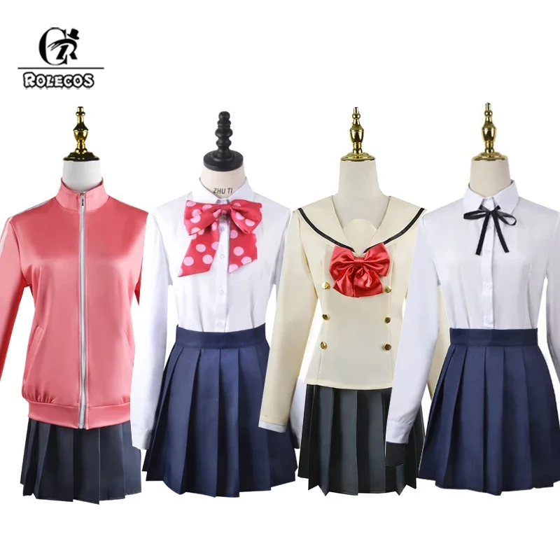 

FC6ROLECOS Bocchi the Rock Hitori Gotou Nijika Ijichi Ryou Yamada Ikuyo Kita Cosplay Costume School Uniform Halloween Party @ FC