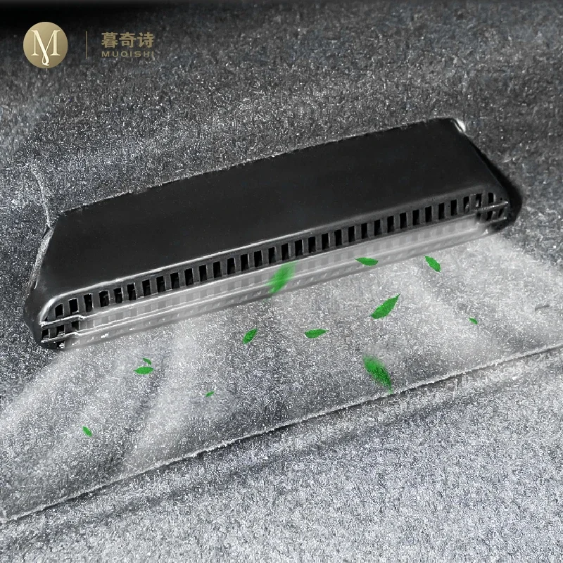 MUQSHI Car Interior rear seats Air conditioning vent protection cover ABS dust and noise prevention For Geely Xingyue 2021-2024