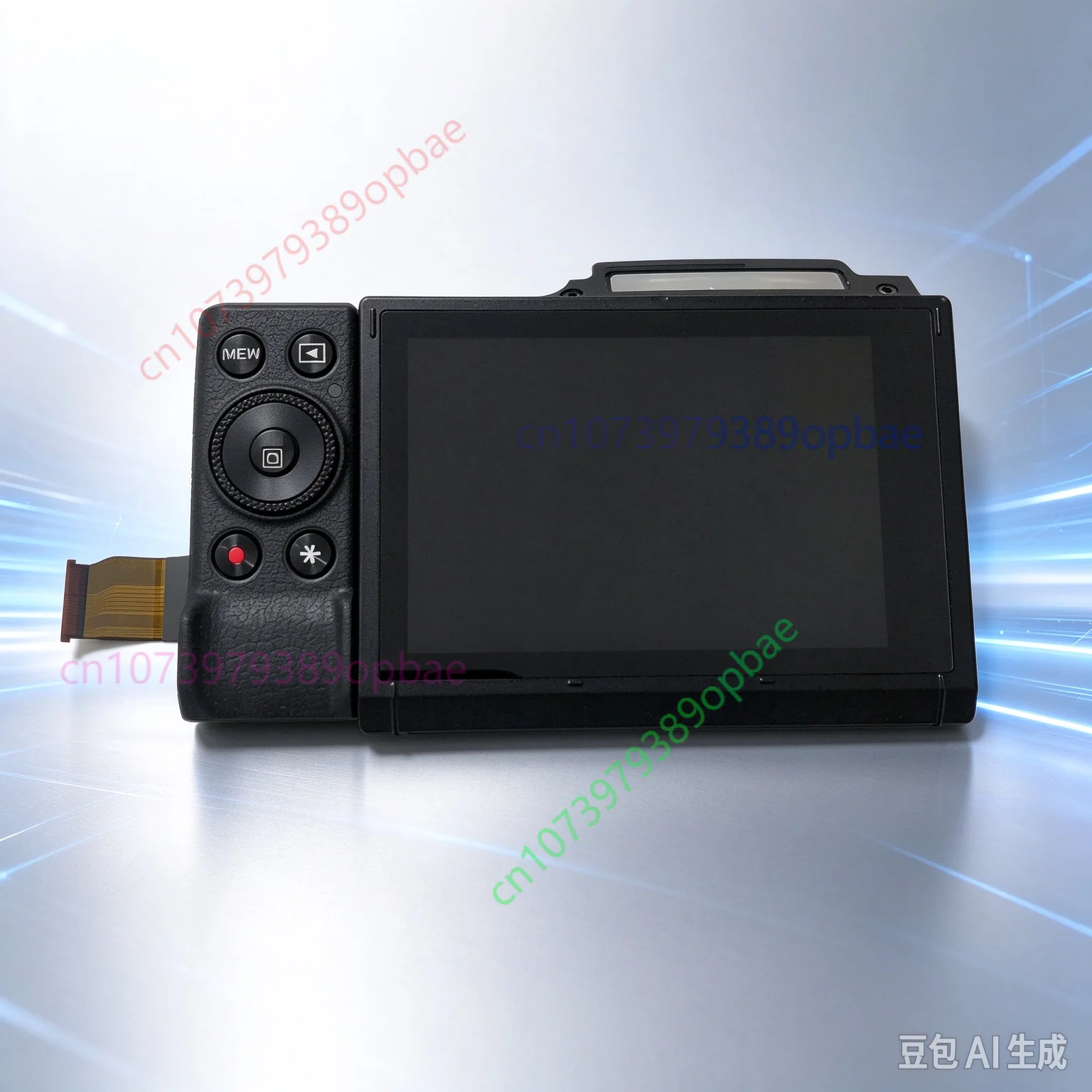 Replacement Back Cover Rear Shell With LCD Display Screen Flip Hinge Flex Cable Ass'y for Canon PowerShot G7X Mark III G7X3