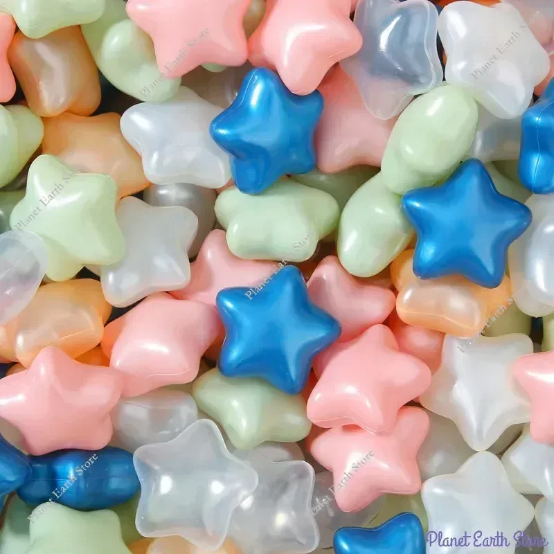 50/100Pcs Outdoor Sport Ball Bunte Weiche Wasser Pool Ozean Welle Ball Fünfzackigen Stern Form Ball Lustige spielzeug für Kinder 5,5 CM/6CM