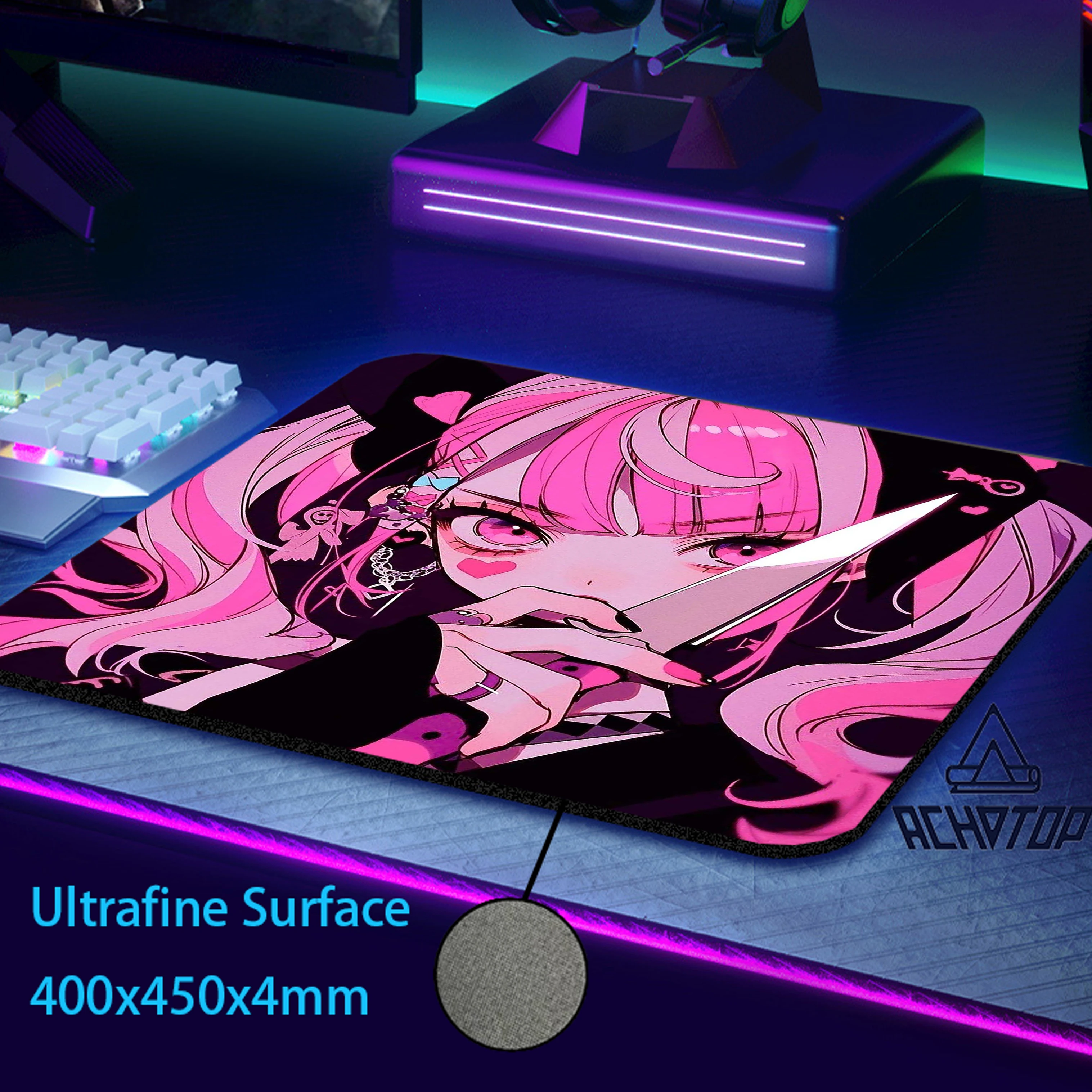 

Anime Girl Balance Mouse Pad Gamer Ultrafine Surface 45*40cm Premium Gaming Mousepad Rubber E-Sports FPS Professional Mouse Mat