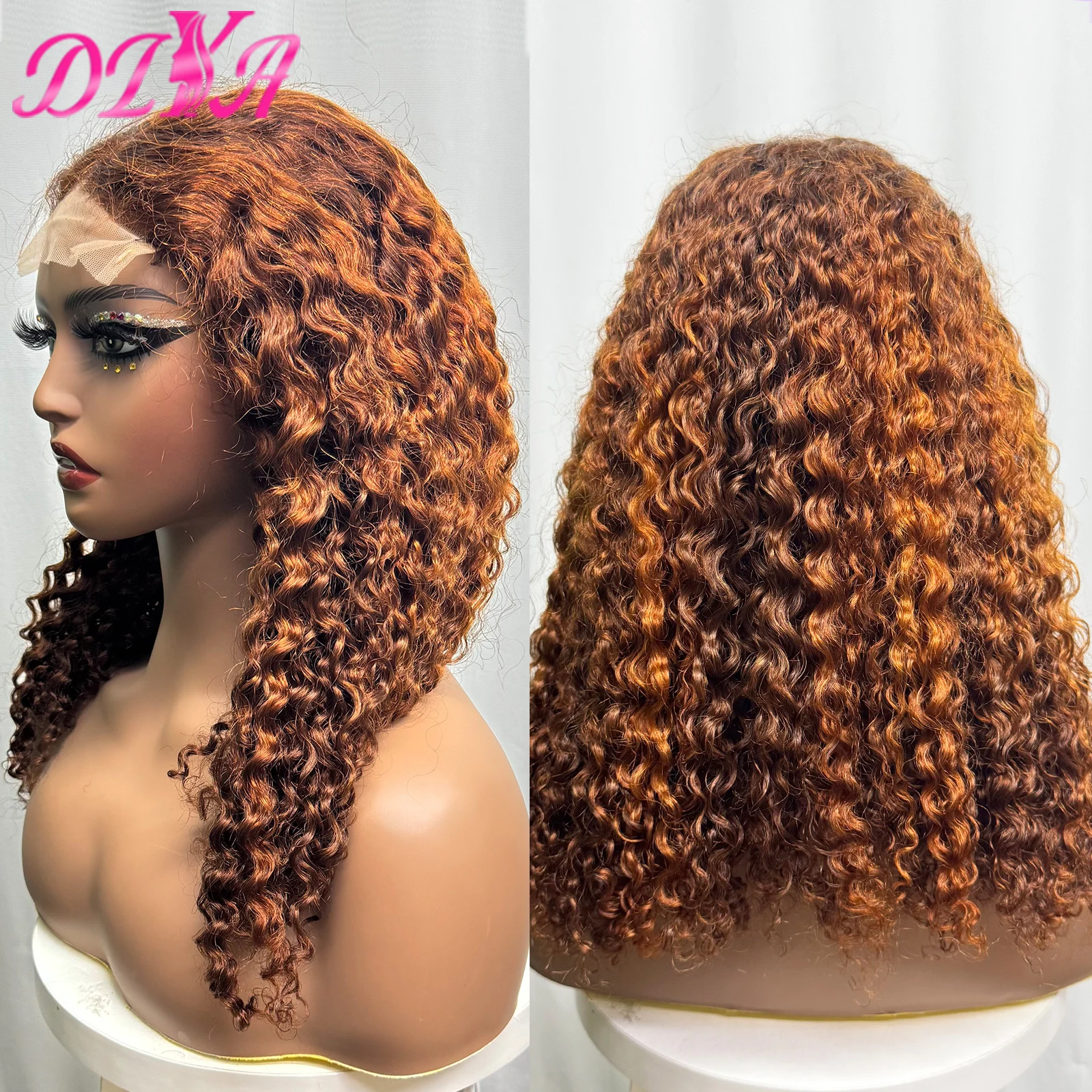 

5x5 Transparent Lace Closure Wig 250% Density Double Drawn Water Wave Remy Human Hair Wig 18inch Curly Hair Wigs for Black Women
