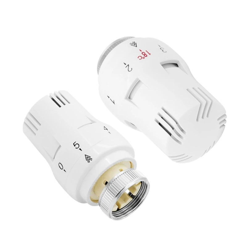 Vertical Thermostatic Radiators Valves Plastic Self-Regulating Heat Distribution