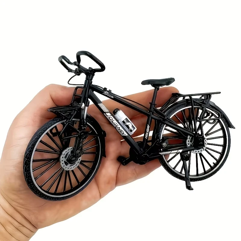 AliExpress NONE 1:10 Scale Mini Touring Bicycle Model Die-Cast Bike with Stand Cake Topper Desktop Decoration Crafts Gifts for Cycling Lovers