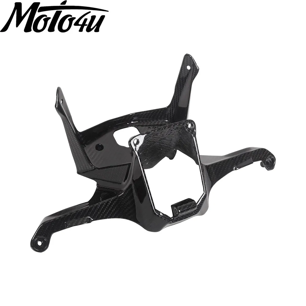 Carbon Fiber Motorcycle Upper Front Fairing Stay Bracket Headlight Cowling Frame For Ducati Panigale 1199 1299