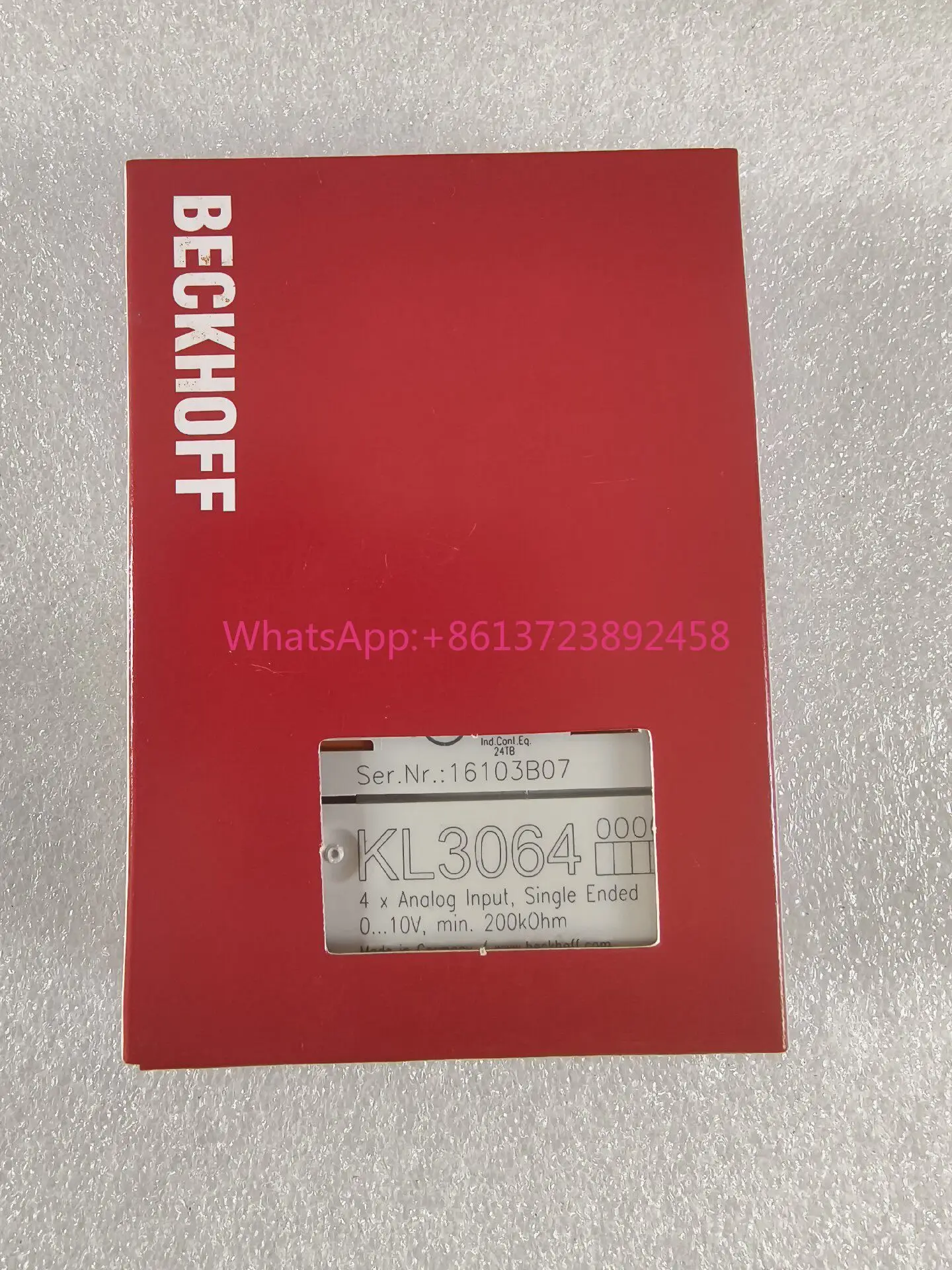 

BECKHOFF KL3064 Analog Input Module