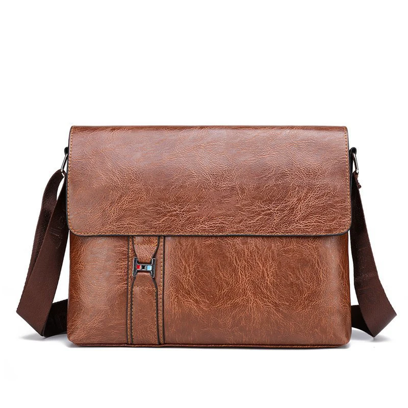 Pu Lederen Heren Aktetas Ipad Schouder Executive Werk Business Work Messenger Crossbody Tablet Kant Mannelijke Designer Tas