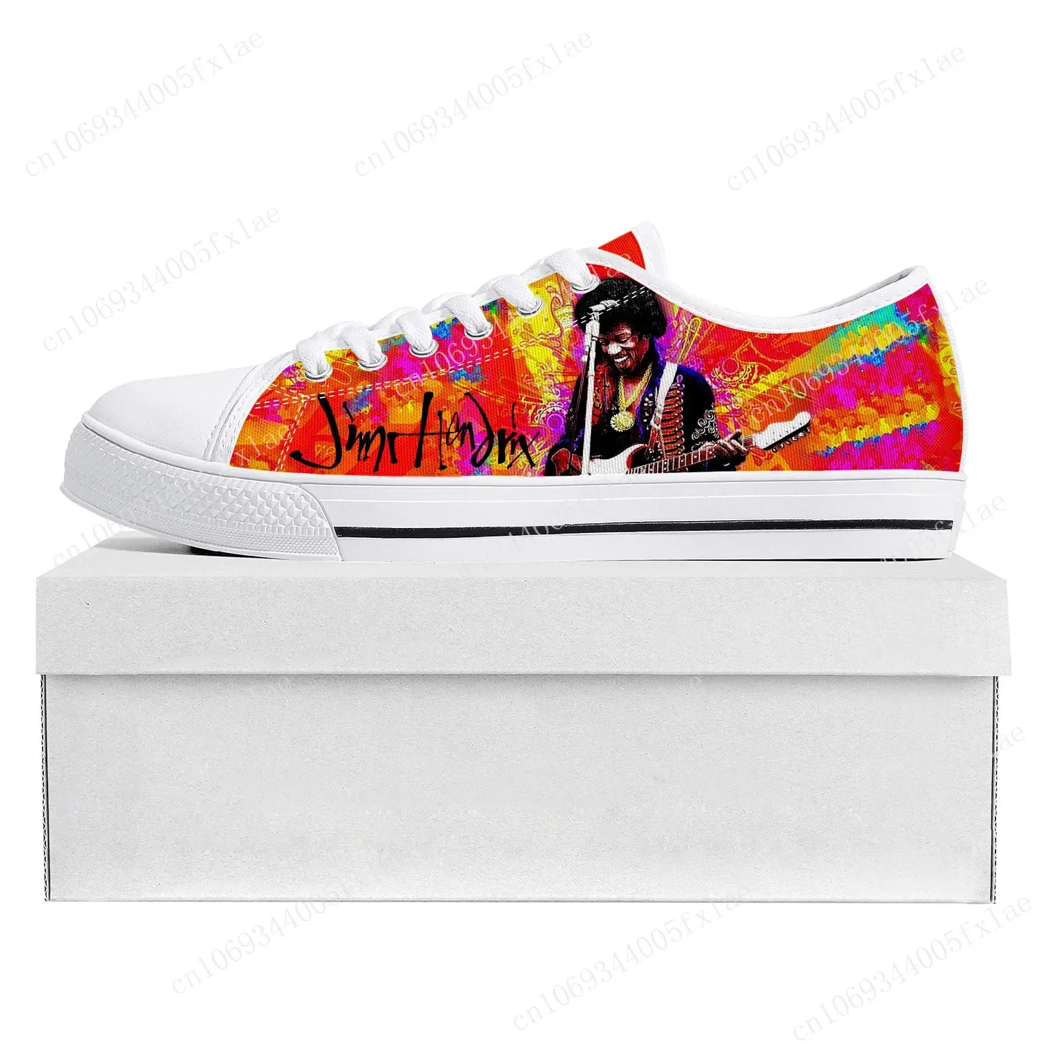 J-Jimi Guitarist Low Top High Quality Sneakers Men Women Teenager Canvas Sneaker H-Hendrix Prode Casual Couple Shoes Custom Shoe