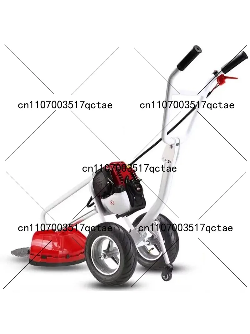 Portable weeding machine hand push weeding machine lawn mower tiller 2 stroke 52CC host with weeding wheel 2.5KW 2.2 horsepower