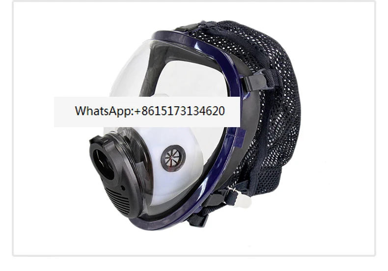 Positive pressure air respirator accessories, face mask, large field of view silicone image 5