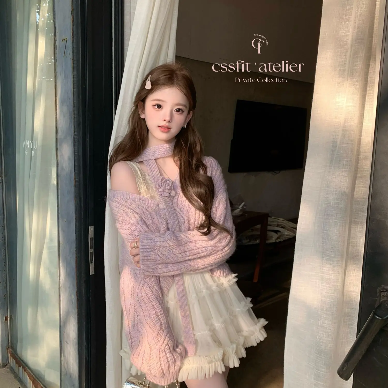 

Sweaters Jumpers Pullovers Woman Y2K White Top Women Tender Pattern Exotic Soft Outdoors Colorful Bright Knitting Winter Leisure