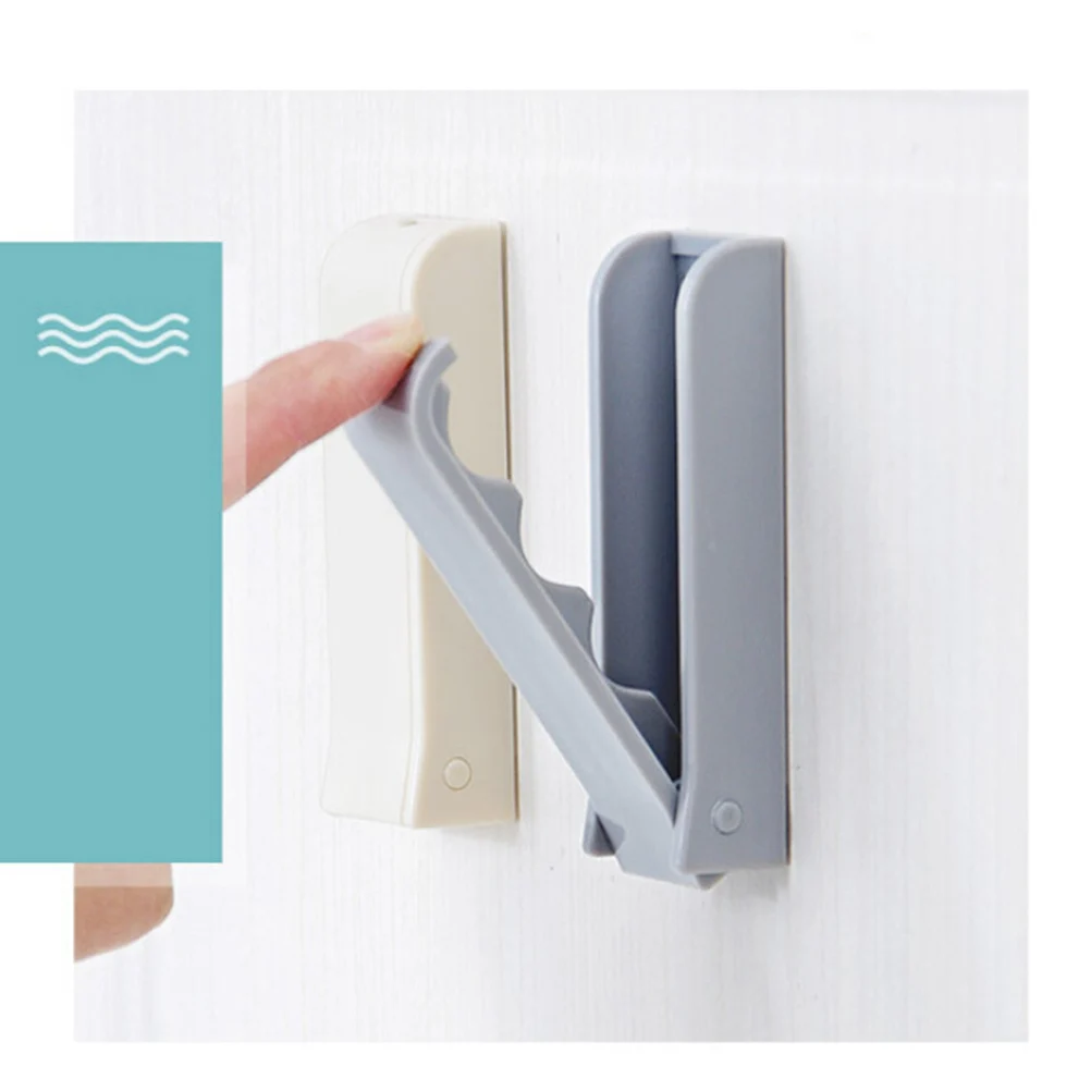 

2PCS Wall Hooks Foldable Adhesive Hooks ABS Plastic Material Easy Installation Travel Ideal Bedroom Kitchen Bathroom