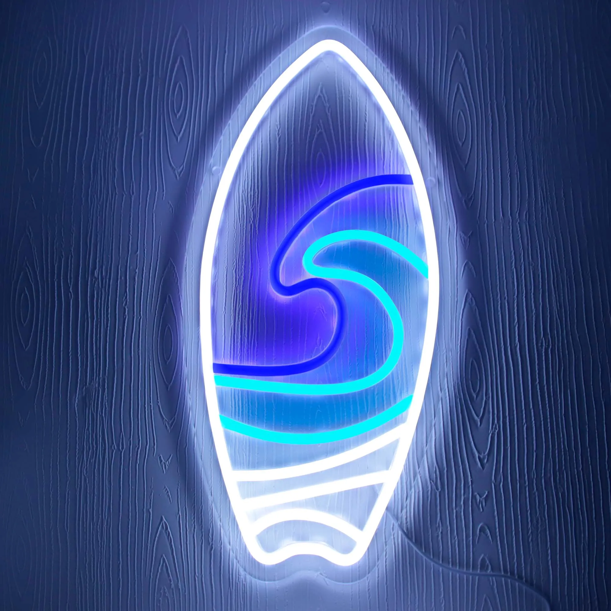 

LED Sun Surfboard Holiday Neon Signs Acrylic USB Wall Art Hanging Night Light For Shop Xmas Club Room Decor