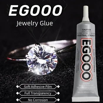 EGOOO-Caneta Super Cola de Alta Resistência, Cola de Contacto Clara, Reparação Artesanal DIY, Brinquedo de Pelúcia, Vaso Cerâmico, Decoração Jóias, 50, 110ml