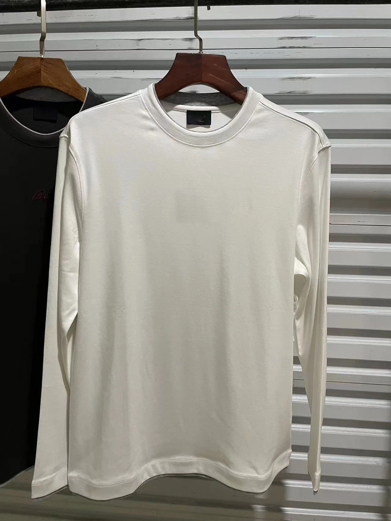 

Men's new fall-winter 2025 season ribbed cotton long-sleeve top with zipper design, sizes M-3XL
