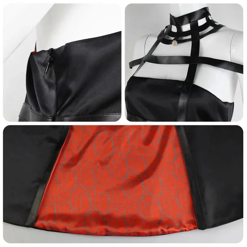 Аниме Spy X Family Yor Forger Косплей Парик Платье Костюм Assassin Готическая Черная Красная Юбка Наряд Униформа Yor Briar Серьги Реквизит Парики