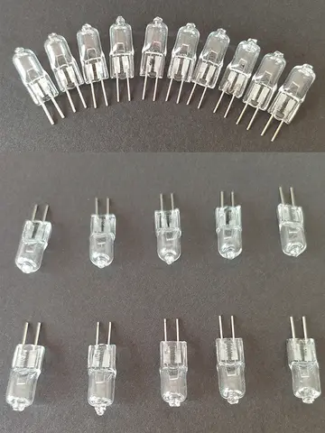 2PCS 5PCS G4 Halogen Lamp Bulb Beads 6V 5W 10W 15W 20W 25W 30W Microscope Optical Instrument Halogen Bulb Flashlight