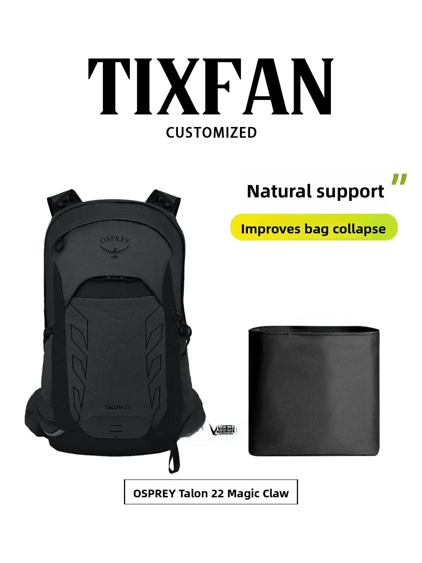 

Tixingfan OSPREYTalon 22L Double Shoulder Bag Lightweight DuPont Paper Inner Storage Bag for Outdoor Enthusiasts