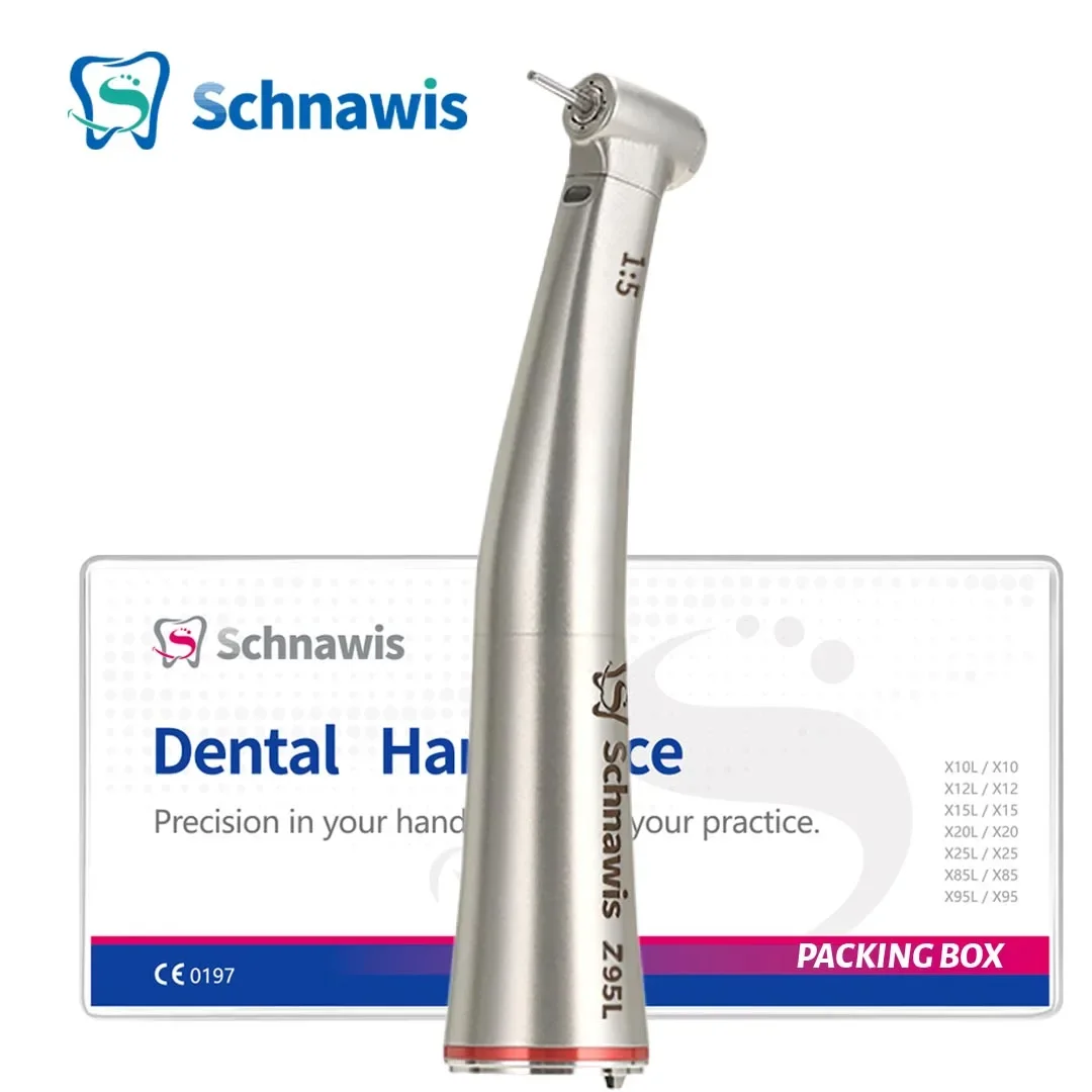 Dental 1:5 Z95L Dentistry Against Contra Angle Handpiece Mini Head Increasing Speed Handpiece Electric Hand Piece Optic Fiber