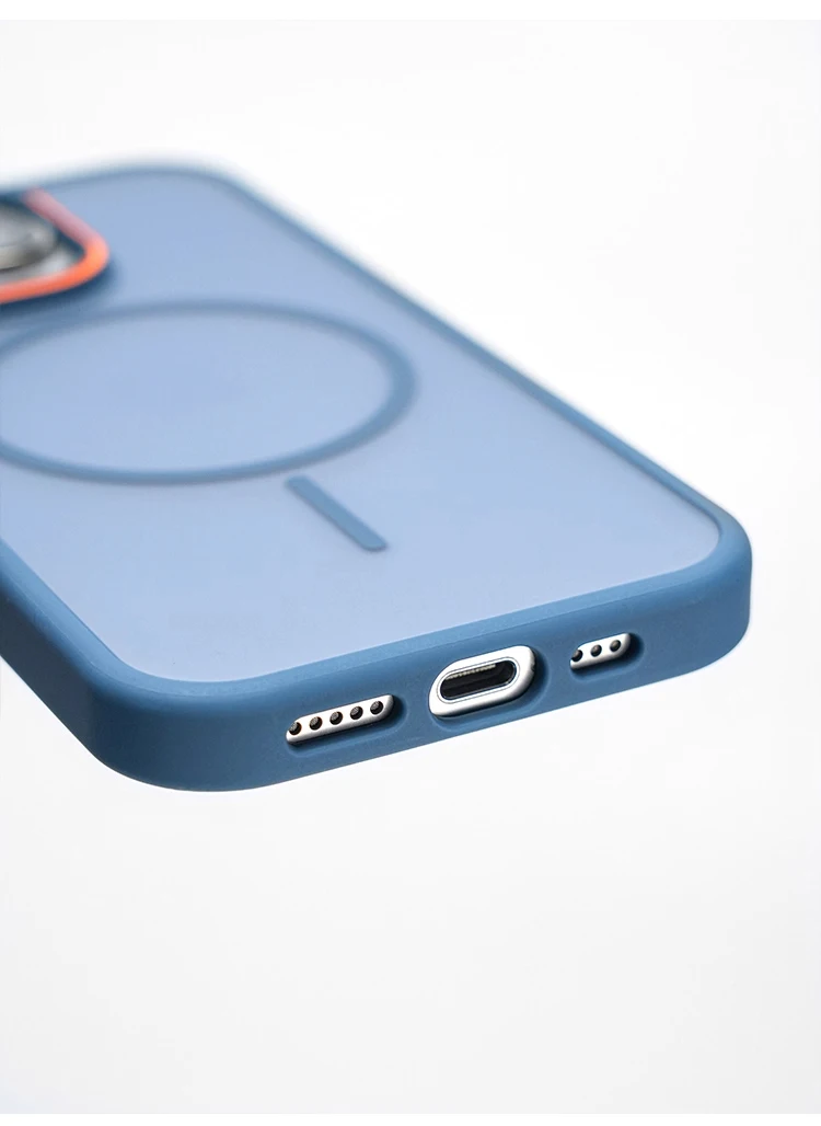 Luxuriöse Matte Durchsichtige Stoßfeste Magnetische Hülle für iPhone 18 17 16 Pro Max 15 14 13 12 für Magsafe Kabelloses Laden – Detail 6